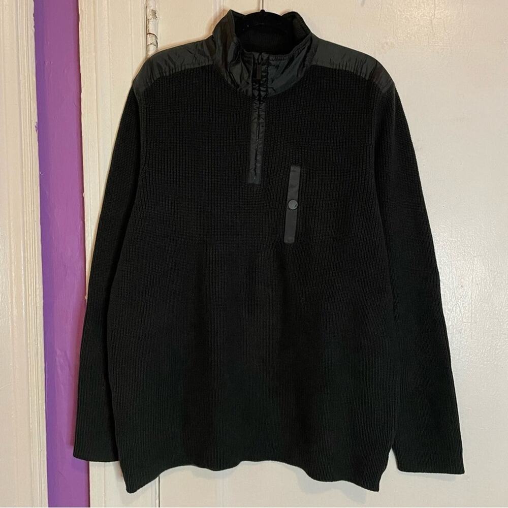 Kenneth Cole Quarter Zip Knit Sweater